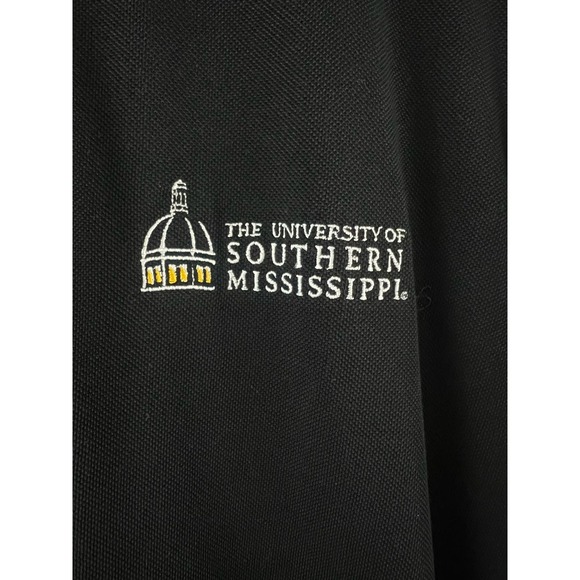 Cutter & Buck CB Drytec Sz L Black Polo The Univeristy of Southern Mississippi - Picture 3 of 5